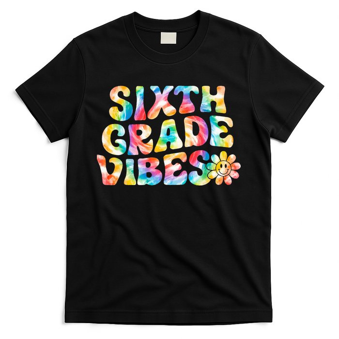 Sixth Grade Vibes 6th Grade Team Retro Back To School T-Shirt