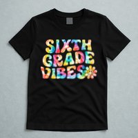 Sixth Grade Vibes 6th Grade Team Retro Back To School T-Shirt