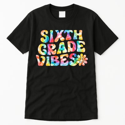 Sixth Grade Vibes 6th Grade Team Retro Back To School Tall T-Shirt