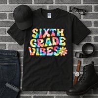 Sixth Grade Vibes 6th Grade Team Retro Back To School Tall T-Shirt