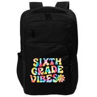 Sixth Grade Vibes 6th Grade Team Retro Back To School Impact Tech Backpack