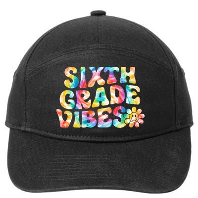 Sixth Grade Vibes 6th Grade Team Retro Back To School 7-Panel Snapback Hat
