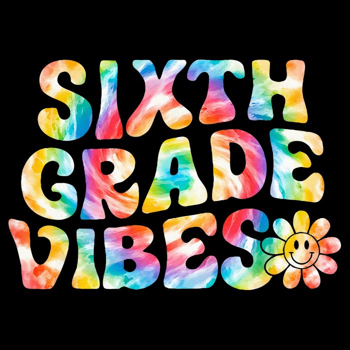 Sixth Grade Vibes 6th Grade Team Retro Back To School 7-Panel Snapback Hat