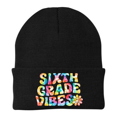 Sixth Grade Vibes 6th Grade Team Retro Back To School Beanie