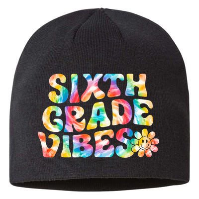 Sixth Grade Vibes 6th Grade Team Retro Back To School Sustainable Beanie
