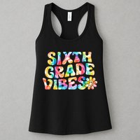 Sixth Grade Vibes 6th Grade Team Retro Back To School Womens Tank Top