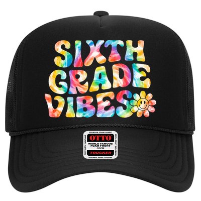 Sixth Grade Vibes 6th Grade Team Retro Back To School Trucker Hat