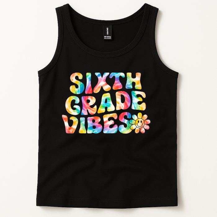 Sixth Grade Vibes 6th Grade Team Retro Back To School Tank Top