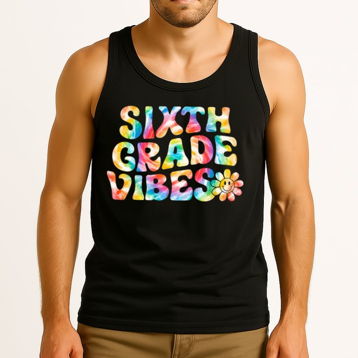 Sixth Grade Vibes 6th Grade Team Retro Back To School Tank Top