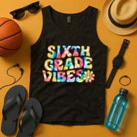 Sixth Grade Vibes 6th Grade Team Retro Back To School Tank Top