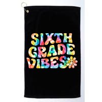 Sixth Grade Vibes 6th Grade Team Retro Back To School Golf Towel