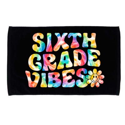 Sixth Grade Vibes 6th Grade Team Retro Back To School Microfiber Hand Towel