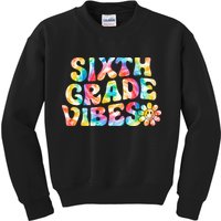 Sixth Grade Vibes 6th Grade Team Retro Back To School Kids Sweatshirt