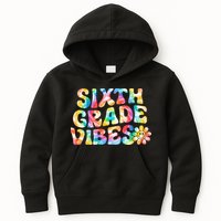 Sixth Grade Vibes 6th Grade Team Retro Back To School Kids Hoodie