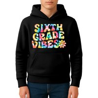 Sixth Grade Vibes 6th Grade Team Retro Back To School Kids Hoodie