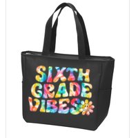 Sixth Grade Vibes 6th Grade Team Retro Back To School Zip Tote Bag