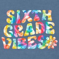 Sixth Grade Vibes 6th Grade Team Retro Back To School Garment-Dyed Sweatshirt