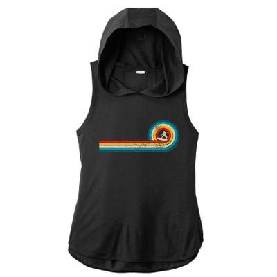 Surfer Gift Vintage Wave Retro Surfing Surf Beach Ladies PosiCharge Tri-Blend Wicking Draft Hoodie Tank