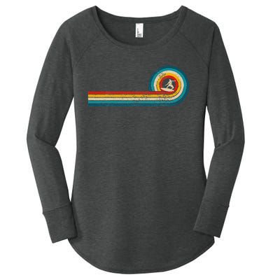 Surfer Gift Vintage Wave Retro Surfing Surf Beach Women's Perfect Tri Tunic Long Sleeve Shirt