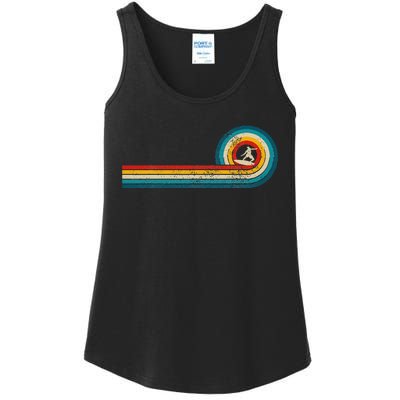 Surfer Gift Vintage Wave Retro Surfing Surf Beach Ladies Essential Tank