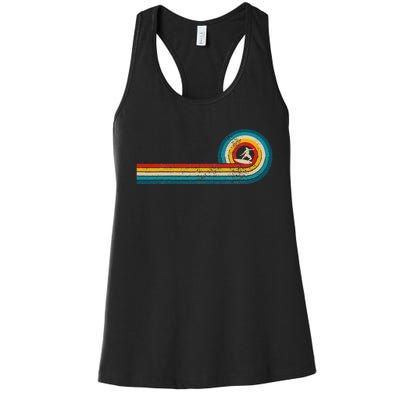 Surfer Gift Vintage Wave Retro Surfing Surf Beach Women's Racerback Tank