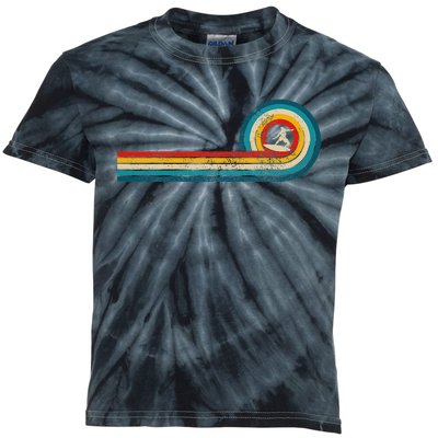 Surfer Gift Vintage Wave Retro Surfing Surf Beach Kids Tie-Dye T-Shirt