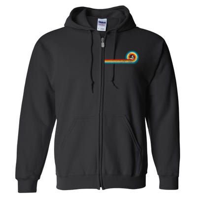 Surfer Gift Vintage Wave Retro Surfing Surf Beach Full Zip Hoodie