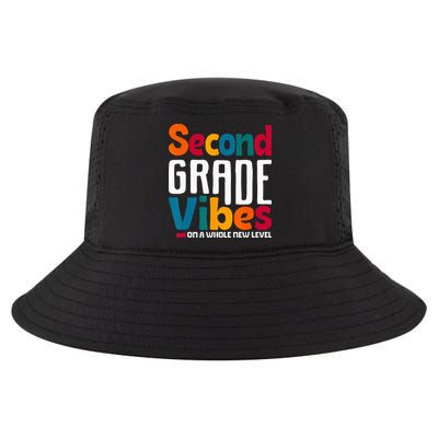 Second Grade Vibes Vintage 1st Day Of School Team 2nd Grade Cool Comfort Performance Bucket Hat