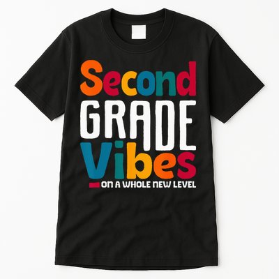 Second Grade Vibes Vintage 1st Day Of School Team 2nd Grade Tall T-Shirt