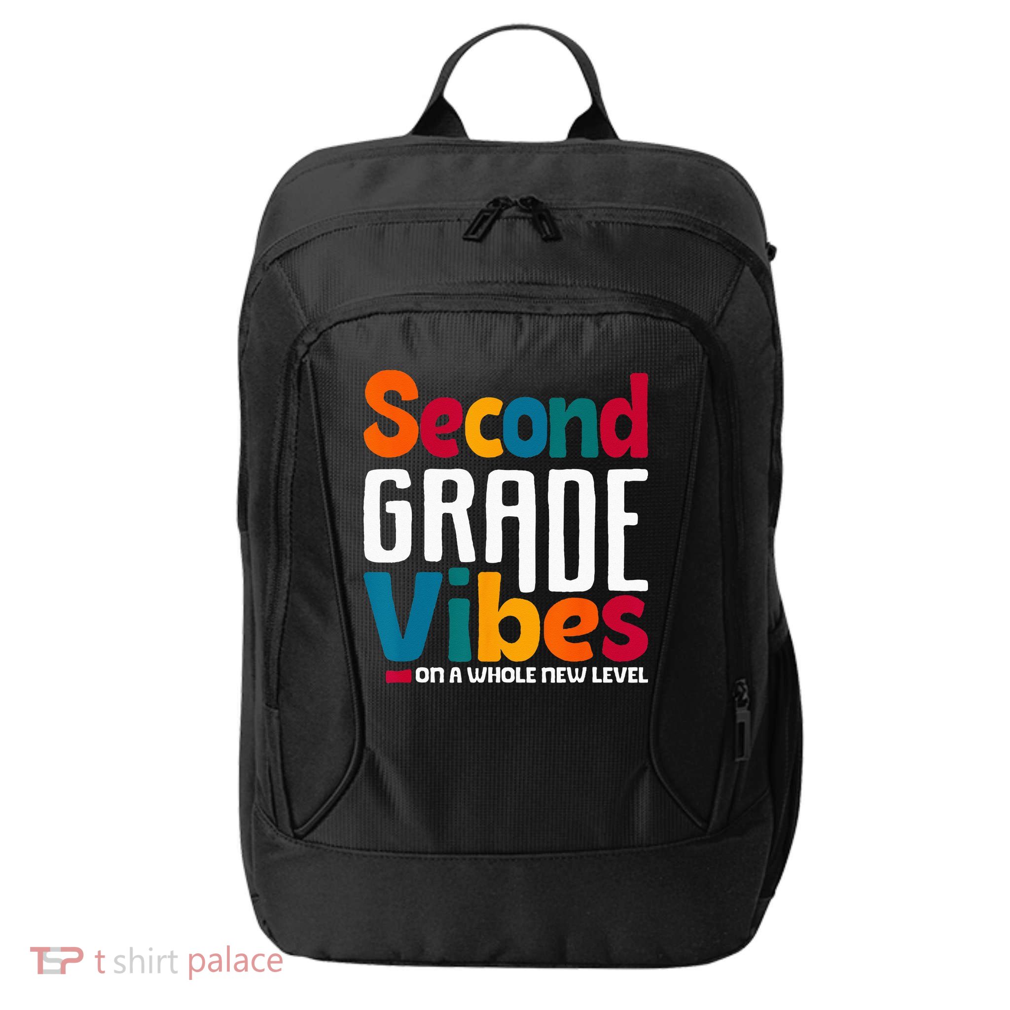 Second Grade Vibes Vintage 1st Day Of School Team 2nd Grade City Backpack