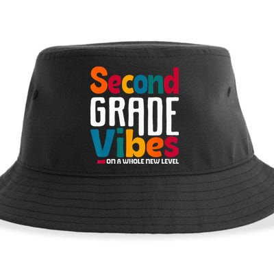Second Grade Vibes Vintage 1st Day Of School Team 2nd Grade Sustainable Bucket Hat
