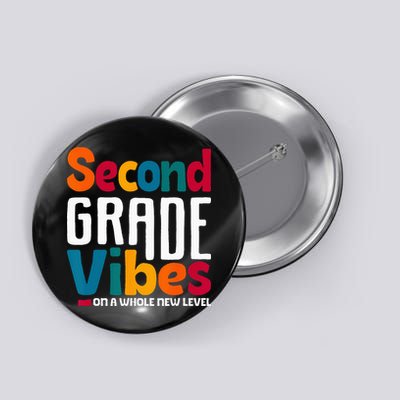 Second Grade Vibes Vintage 1st Day Of School Team 2nd Grade Button