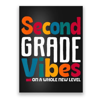 Second Grade Vibes Vintage 1st Day Of School Team 2nd Grade Poster