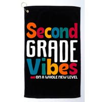 Second Grade Vibes Vintage 1st Day Of School Team 2nd Grade Golf Towel