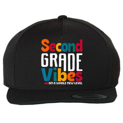 Second Grade Vibes Vintage 1st Day Of School Team 2nd Grade Wool Snapback Cap