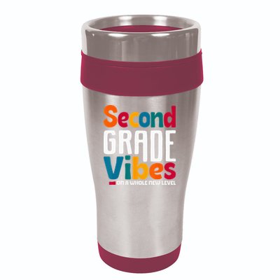 Second Grade Vibes Vintage 1st Day Of School Team 2nd Grade 16oz Travel Tumbler