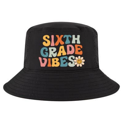 Sixth Grade Vibes 6th Grade Team Retro 1st Day Of School Cool Comfort Performance Bucket Hat