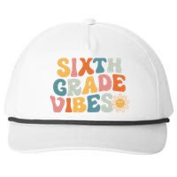 Sixth Grade Vibes 6th Grade Team Retro 1st Day Of School Snapback Five-Panel Rope Hat