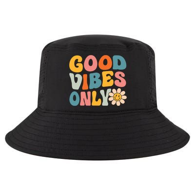 Summer Good Vibes Only Groovy Retro Beach Hawaii Vacation Cool Comfort Performance Bucket Hat