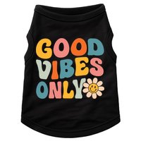 Summer Good Vibes Only Groovy Retro Beach Hawaii Vacation Doggie Tank