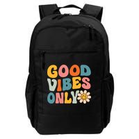 Summer Good Vibes Only Groovy Retro Beach Hawaii Vacation Backpack