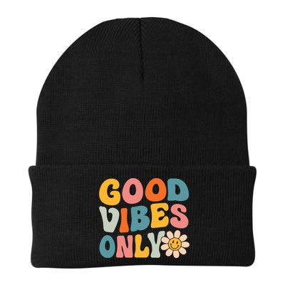 Summer Good Vibes Only Groovy Retro Beach Hawaii Vacation Beanie