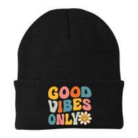 Summer Good Vibes Only Groovy Retro Beach Hawaii Vacation Beanie