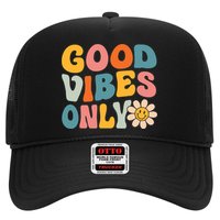 Summer Good Vibes Only Groovy Retro Beach Hawaii Vacation Hat