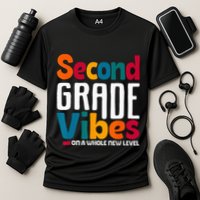Second Grade Vibes Vintage 1st Day Of School Team 2nd Grade Performance Shirt