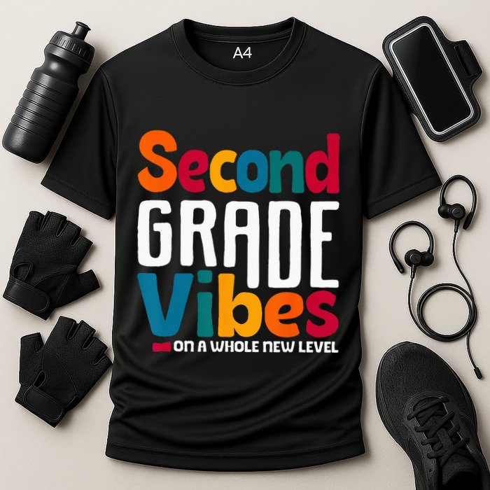 Second Grade Vibes Vintage 1st Day Of School Team 2nd Grade Performance Shirt