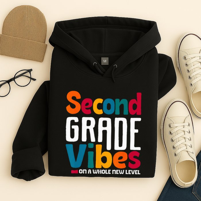 Second Grade Vibes Vintage 1st Day Of School Team 2nd Grade Hoodie