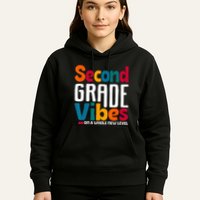 Second Grade Vibes Vintage 1st Day Of School Team 2nd Grade Hoodie