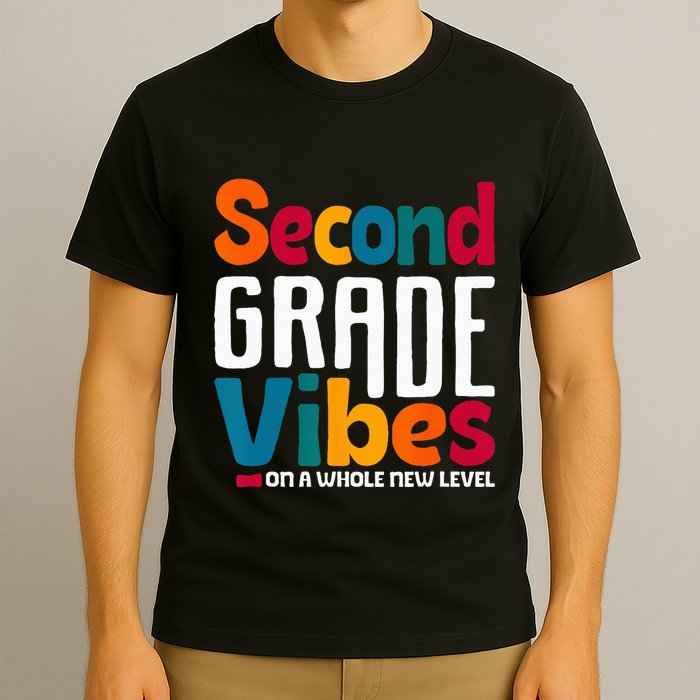 Second Grade Vibes Vintage 1st Day Of School Team 2nd Grade T-Shirt