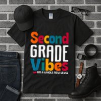 Second Grade Vibes Vintage 1st Day Of School Team 2nd Grade Tall T-Shirt